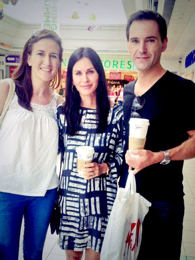 Courteney Cox, Johnny McDaid, Ireland Courteney Cox, Johnny McDaid, Ireland